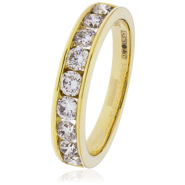 Diamond Channel Set Ring BJR130 (0.20ct - 2.00ct) 9ct &18ct White, Rose and Yellow Gold & Platinum,