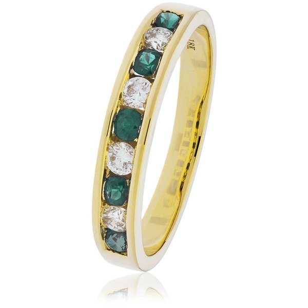 Diamond and Emerald Ring BJR131EM