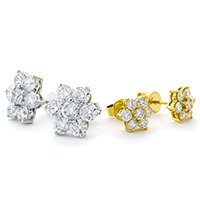 Diamond Cluster Earrings XYE1158 (0.50ct-4.30ct)