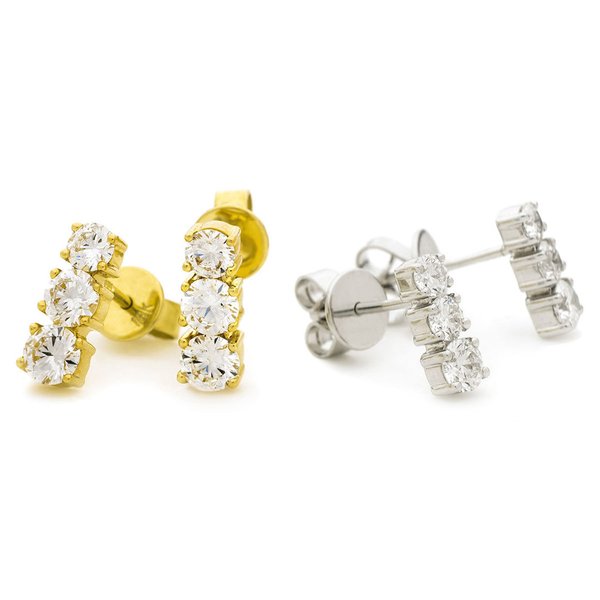 Diamond Trilogy Earrings XYE2419 (0.75ct-1.30ct)